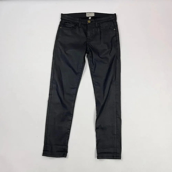 Current/Elliott The Fling 1557 Black Coated Jeans - Picture 1 of 9